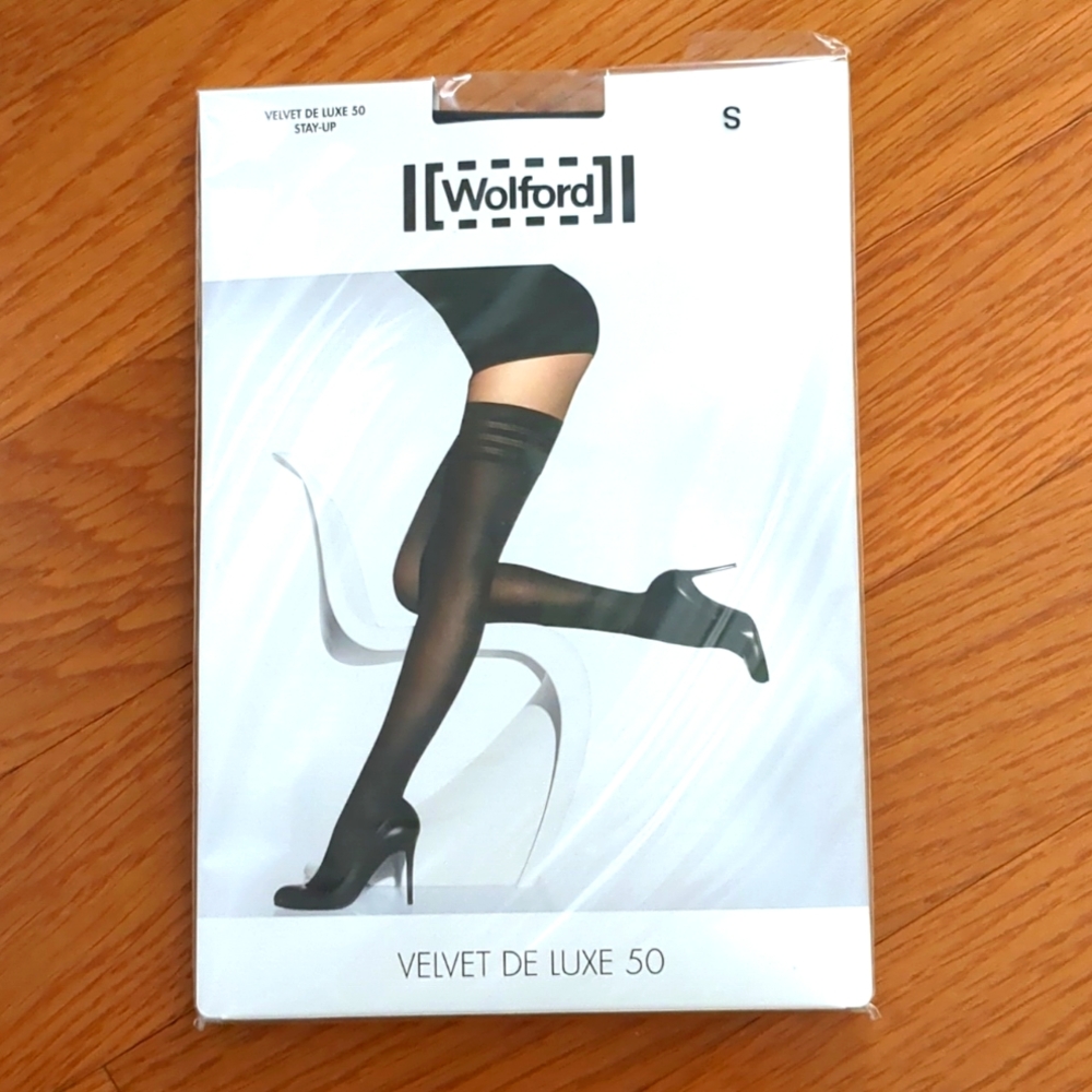 Wolford velvet de luxe 50 stay up